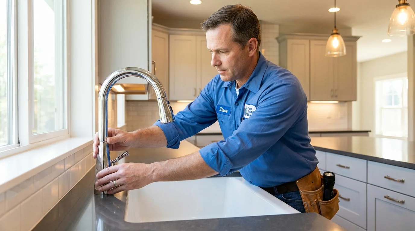 Kitchen faucet installation by Johns Plumbing LLC in Hysham